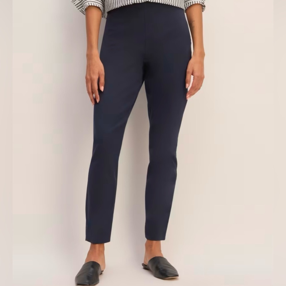 EVERLANE | The Side Zip Stretch Cotton‎ Ankle Pant in
Surplus Navy Size 2